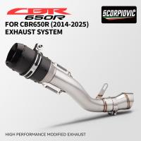 ราคา สําหรับ CBR650 CBR650R CB650R 2019 - 2021 2022 CB 650F CBR650F 2014 - 2018 รถจักรยานยนต์ไอเสียหนี 61 มม.ท่อไอเสีย Link ท่อ Slip บน (25646874250)