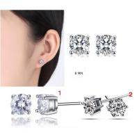 ราคา แถมถุงผ้า!99฿ 8MMต่างหูเพชรไฮโซ CZ Diamond เคลือบทองคำขาว สำหรับคนแพ้ง่าย (1298228666)