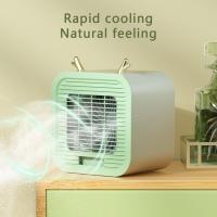 ราคา Summer Mini Portable USB Cooling Fan แบบชาร์จได้ พัดลมไอเย็น พัดลมไอน้ํา (20980647895)