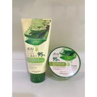 ราคา (ของแท้/ฉลากไทย) The Face Shop Jeju Fresh Aloe Soothing Gel 95% 300 ml. (306797)