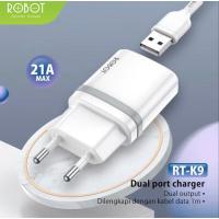 ราคา Robot Charger RT-K9 Fast Charging Micro USB Cable Original Quick Charge Charger - รับประกัน 1 ปี (27244173377)