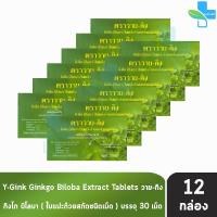 ราคา Y-Gink Ginkgo Biloba วาย กิง กิงโก บิโลบา ใบแป๊ะก๊วยสกัด 30 เม็ด [12 กล่อง] G0042 เสริมสร้างความจำ (20665457560)