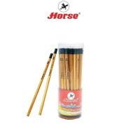 ราคา HORSE ตราม้า ดินสอคอมพิวเตอร์ 2B H-9400 มียางลบ จำนวน 50 แท่ง/กระป๋อง (2173728409)