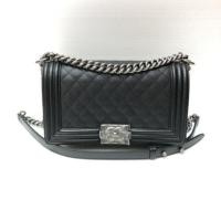 ราคา New Chanel boy 10 black caviar holo 28 (2601356099)