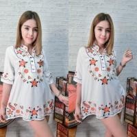 ราคา เสื้อสปันคอจีนปักลายดอกไม้ (13719906)
