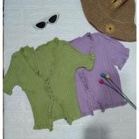 ราคา เสื้อครอปไหมพรม แต่งกระดุมมุข (15183165884)