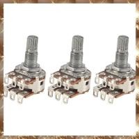 ราคา (OKB)3 ชิ้น Double Balance Stacked Knurled Stalk กีตาร์ Volume Tone Control Pots Potentiometer สวิทช์ MN25K (29493766700)