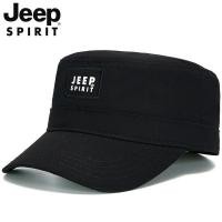 ราคา หมวกแก็ป หมวกแก๊ป หมวกเบเร่ต์ หมวกกันแดด JEEP SPIRIT JEEP Sealing Cotton Cap Flat Cap Men Plus Size Hat CA0199 (48102529069)