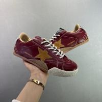 ราคา Golden Goose True Star รองเท้าเพิ่มความสูง แบบ lace-up สำหรับทุกวัน สีขาว Burgundy ใช้งานได้ทั้งผู้ชายและผู้หญิง (51255075427)