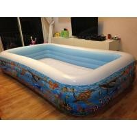 ราคา สระน้ำเป่าลมสี่เหลี่ยมขนาดครอบครัว.. #ลายโลกใต้ทะเล ขนาด3เมตร (193283859)