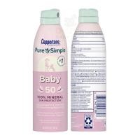 ราคา พร้อมส่ง สเปรย์กันแดดสำหรับทารกและเด็กเล็ก Coppertone Pure & Simple Baby Mineral Sunscreen Spray SPF50 Sunscreen (20985330558)