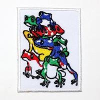 ราคา [ ตัวรีดติดเสื้อ ลาย กบ พิษ หลากสี ] Colorful Frogs Patch งานปัก DIY ตัวรีดสัตว์ ตัวรีด เสื้อ กระเป๋า อาร์ม น่ารัก แนวๆ (6741105135)
