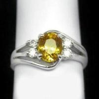 ราคา แหวนเงินแท้ 925 พลอยซิทริน Citrine น้ำหนัก 2.20 กะรัต สวยไฟดีค่ะ (16066077267)