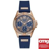 ราคา GUESS Lady Frontier นาฬิกาข้อมือผู้หญิง สายซิลิโคน รุ่น W1160L3 (Rose Gold) (1525407500)