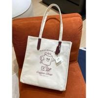 ราคา กระเป๋าผ้า THE C.O.A.C.H Coffee Shop Tote Limited Editions ลายแก้วคาเฟ่ (27189744461)