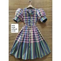 ราคา #เดรสผ้าขาวม้า #มัดโบว์คอกระดุมจริง#ชุดผ้าขาวม้าสไตล์เก๋ #ธีมงานชุดผ้าขาวม้า (24352622222)