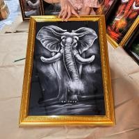 ราคา กรอบรูปภาพมงคล ภาพช้าง ภาพวาดเสริมฮวงจุ้ย บ้าน ร้านค้า ของขวัญปีใหม่ ขึ้นบ้านใหม่ เปิดร้านใหม่ (23577362909)