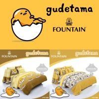 ราคา [2 ลาย] FOUNTAIN ชุดผ้าปูที่นอน ไข่ขี้เกียจ Gudetama #Total ฟาวน์เท่น กุเดทามะ (2299139971)