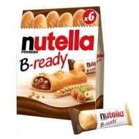 ราคา Nutella B-ready T6 ขนาด 6 ชิ้น น้ำหนัก รวม 132 กรัม EXP 02/2026 (24907625015)