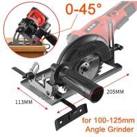 ราคา เลื่อยองศาสไลด์ ชุดแปลงหินเจียร เลื่อยวงเดือน หินเจียร เครื่องตัดไม้ ปรับมุมได้ ไกด์ตัดหินเจียร 4 นิ้ว (42709404573)