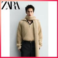 ราคา ZARA เสื้อสวมหัววาฟเฟิล ผู้ชาย ลายสวยงามสำหรับฤดูหนาว ออกแบบคอสูง (55152636495)