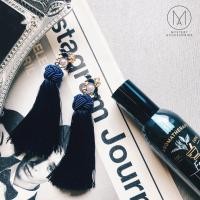ราคา MA392: Oriental Poison Earrings ต่างหู ต่างหูพู่ ต่างหูสีน้ำเงิน ต่างหูไปงาน ต่างหูแฟชั่น ต่างหูเกาหลี (1206784811)