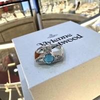 ราคา Vivienne Westwood Petulla สีเขียว-สีฟ้า Saturn Micro แก้วลูกปัดแหวนความสนใจพิเศษหรูหราคุณภาพสูงแหวนนิ้วชี้ (25275414512)