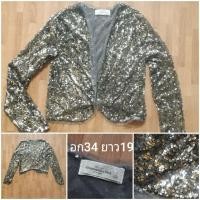 ราคา Abercrombie&fitch shinny cardigan เสื้อคลุมวิ้งๆ (22852739887)