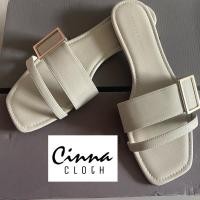 ราคา CHARLES&KEITH รองเท้าส้นแบนสีเบจ (21753229916)