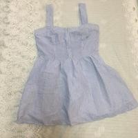 ราคา เดรสสั้นลายทางสีฟ้า มินิเดรสสั้นสีฟ้า (2371048217)