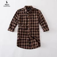 ราคา New-PoloNew_ralph Laurens High Quality Mens Slim Shirt Oxford Business Casual Cotton Check Striped Mens Long Sleeve Shirt (25388731459)