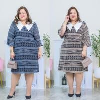 ราคา M140-141เดรสผ้าลูกไม้ไซส์ใหญ่อก48-60" (25815569985)