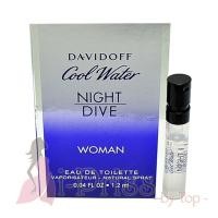 ราคา Davidoff Cool Water Night Dive Woman (EAU DE TOILETTE) 1.2 ml. (40757564915)
