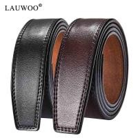 ราคา 100% cow leather No Buckle 3.5cm Wide Real Genuine Leather Belt Without Automatic Buckle Strap Designer Belts Men High Q (14098509229)