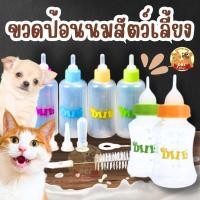 ราคา ขวดนมสำหรับ สุนัข แมว หมา ขวดนมลูกหมา ขวดนมลูกแมว สำหรับป้อนลูกแมว/สุนัข พร้อมอุปกรณ์ทำความสะอาดพร้อมส่งในไทย (26566616707)