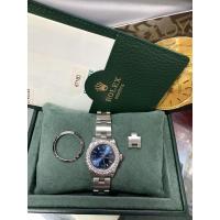 ราคา Rolex Oyster lady หน้าน้ำเงินขอบเพชร อุปกรณ์ครบกล่องใบ (8784842569)