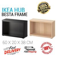ราคา IKEA BESTA โครงชั้นวางของติดผนัง 60x20x38ซม (47405644457)