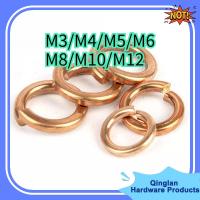 ราคา แหวนสปริง แหวนรอง กันคลาย ทองแดง / Spring Washer copper M3/M4/M5/M6/M8/M10/M12 （QLWJ-01-1） (47204087341)