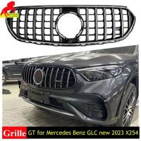 ราคา Front Bumper Grille GT Grill for Mercedes Benz GLC New 2023 X254 Racing Grills ABS Trim Cover Verti (25347774138)