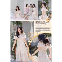 ราคา New เดรสผูกโบว์ไหล่ Flat2112 (7761103612)