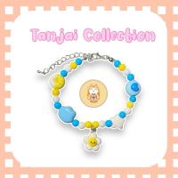 ราคา สร้อยข้อมือจี้ดอกไม้ดินปั้น สร้อยข้อมือ จี้ดินปั้น งานแฮนด์เมด (27055384543)