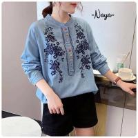 ราคา เสื้อเชิ้ตคอจีนแขนยาวม (6977842510)