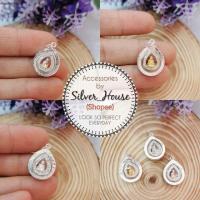 ราคา จี้พระ​ กรอบเงินแท้ 92.5% หลวงปู่ทวดล้อมเพชรทรงหยดน้ำ ​ไซส์เล็ก (2282872540)