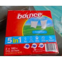 ราคา Bounce Dryer Sheet แผ่นอบผ้าหอม แผ่นปรับผ้านุ่ม 320 แผ่น (26506466799)