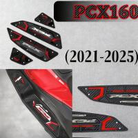 ราคา PCX160（2021-2025） แผ่นปูพื้นรถมอเตอร์ไซค์ แผ่นรองเท้ารถมอเตอร์ไซค์ ชั้นบนทำจากอะลูมิเนียมซีเอ็นซี ทนทานต่อการขีดข่วนและสึกหรอ (25247727357)
