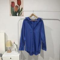 ราคา เชิ้ตโอเวอร์ไซส์ George แท้ - มือสอง สีฟ้าคราม น้ำเงิน ฟ้า (21907928512)