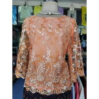 ราคา เสื้อลูกไม้ฝรั่งเศษ แขนสามส่วน (4568385671)