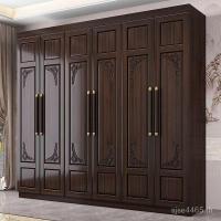 ราคา ตู้เสื้อผ้าขนาดใหญ่เสื้อผ้าสไตล์จีนแขวนเสื้อผ้าจัดเก็บห้องใหม่3456ประตูเตียงแต่งงานเสื้อผ้าไม้จันทน์สีม่วงทองอื่นๆตู้ห้องไม้เนื้อแข็ง FKQP (51654955814)