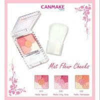 ราคา (Used แท้100%) ส่งฟรีทักแชทมาค่า Canmake Mat Fleur Cheeks เบอร์01 (696064198)