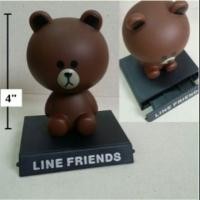 ราคา ตุ๊กตาหัวโยก ด้านในเป็นสปริง ไว้ติดหน้ารถ ตกแต่ง @Line ลายน์ บราวน์ โคนี่ มูน ขนาดสูง 4 นิ้ว มีช่องดึงมาวางโทรศัพท์ได้ (783850229)